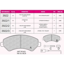 Fren Balata On Fıssız Fıat Ducato Iıı 2006- / Peugeot Boxer Iıı 2006-/ Cıtroen Jumper Iıı 2006-/ Karsan Jest 2012- / Ducato 2024- 77364318