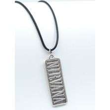 IDR Nirvana Gümüş Kaplama Deri İp Kolye