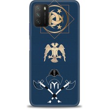 Xiaomi Poco M3 Kılıf Hd Baskılı Kılıf + Seramik Tam Kaplayan Ekran Koruyucu 463