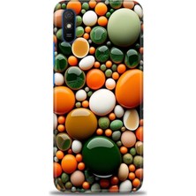 Rulet Xiaomi Redmi 9A Hd Baskılı Kılıf + Seramik Tam Kaplayan Ekran Koruyucu 348