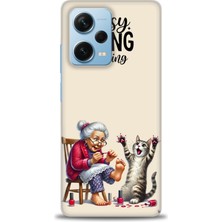 Xiaomi Redmi Note 12 Pro Plus Hd Baskılı Kılıf + Seramik Tam Kaplayan Ekran Koruyucu 44