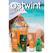 Ostwint Spf 50 Güneş Kremi 100 ml E Vitaminli Aloe Vera Jel 100 ml Hediyeli
