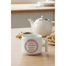 Qoeuyl Boutique Taçlı Kraliçeler Kasımda Doğar Baskılı Doğum Günü Hediyelik T Kulplu Latte Fincan Kupa Bardak