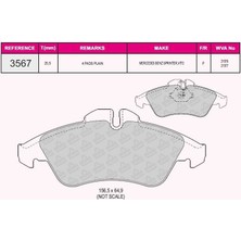 Fren Balata On Mercedes Sprınter 2t (901,902) 208 D 95-2006/ Sprınter 2t (901,902) 210 D 95-2006/VOLKSWAGEN Lt 28-35 Iı (2db,2de,2dk) 2.5tdı 96-2006/LT 28-35 Iı (2db,2de,2dk) 2.8 Tdı 96-2006 2D0698151