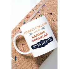 Qoeuyl Boutique Herkes Özeldir Ancak Kasımda Doğanlar Efsanedir Baskılı Doğum Günü Hediyelik Kupa Bardak