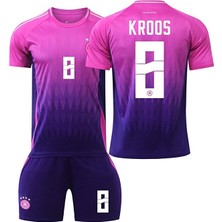 Legent Lady Almanya Euro 2024 Deplasman Toni Kroos  Çocuk Forması 3'lü Set Forma+Şort+Çorap (Pembe)