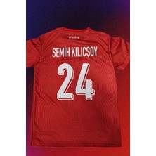 Legent Lady Türkiye Milli Takım 2024 Euro Avrupa Şampiyonası Semih Kılıçsoy Yetişkin Kırmızı Forması