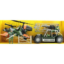 Amalfi Buggy ve Helikopterli Askeri Oyun Seti Kız Erkek Çocuk Oyuncak Eğitici Oyuncaklar