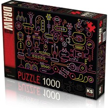 Amalfi Ks Puzzle 1000 Parça Robot Workshop Robot Atölyesi Kız Erkek Çocuk Oyuncak Eğitici Oyuncaklar