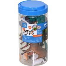 Amalfi SH-S6403 Kovada 13 Pcs Çiftlik Hayvanı Kız Erkek Çocuk Oyuncak Eğitici Oyuncaklar