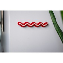 Genç 3D Modern Dalgalı Gözlük Askısı | Duvara Monte Gözlük Standı | Şık Gözlük Organizeri