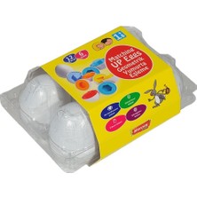Amalfi ERN-803 Heroes Toys 6lı Yumurta Eşleştirme Kız Erkek Çocuk Oyuncak Eğitici Oyuncaklar