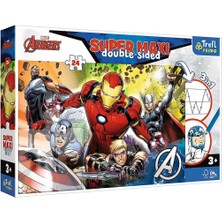 Amalfi PUZZLE-41007 Süper Maxi Avengers 24 Parça Çocuk Puzzle Kız Erkek Çocuk Oyuncak Eğitici Oyuncaklar