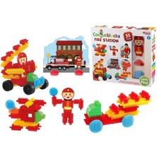 Amalfi Dede Kaktüs Bloklar Itfaiye 55 Parça Kız Erkek Çocuk Oyuncak Eğitici Oyuncaklar