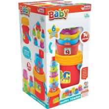 Amalfi 03466 Dede, Neşeli Kuleler Kız Erkek Çocuk Oyuncak Eğitici Oyuncaklar