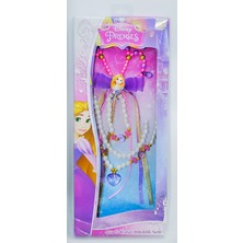Amalfi Disney Rapunzel Asa-Kolye-Bileklik Seti Kız Erkek Çocuk Oyuncak Eğitici Oyuncaklar