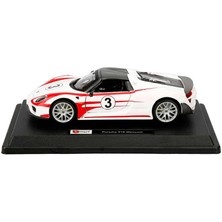 Amalfi Bburago 1:24 Porsche 918 Spyder Model Araba 18-28009 Kız Erkek Çocuk Oyuncak Eğitici Oyuncaklar