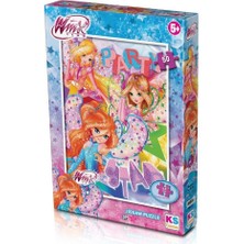 Amalfi Ks Puzzle 50 Parça Winx Kız Erkek Çocuk Oyuncak Eğitici Oyuncaklar