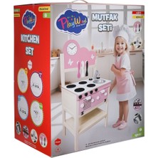Amalfi ONY-408 Ahşap Mutfak Seti Kız Erkek Çocuk Oyuncak Eğitici Oyuncaklar