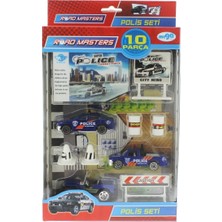 Amalfi Die Cast Polis Seti 10 Parça Kız Erkek Çocuk Oyuncak Eğitici Oyuncaklar