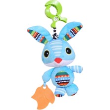 Amalfi Biba Toys Çıngıraklı Puset Oyuncağı Tavşan-Titreşimli Kız Erkek Çocuk Oyuncak Eğitici Oyuncaklar