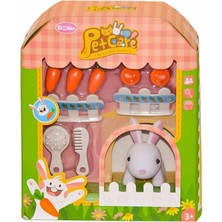 Amalfi Evcil Hayvan Bakım Seti Tavşanlı Kız Erkek Çocuk Oyuncak Eğitici Oyuncaklar