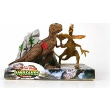 Amalfi Ikili Model Dinozor Figür T-Rex-Dilophosaurus Kız Erkek Çocuk Oyuncak Eğitici Oyuncaklar