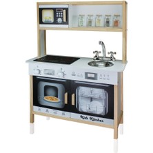 Amalfi ÇG79 Çocuk Oyun Mutfağı -Siyah Kız Erkek Çocuk Oyuncak Eğitici Oyuncaklar