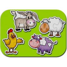 Amalfi Baby Puzzle Farm Kız Erkek Çocuk Oyuncak Eğitici Oyuncaklar