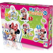Amalfi Ks Games Minnie My First Puzzle 4 In 1 Kız Erkek Çocuk Oyuncak Eğitici Oyuncaklar