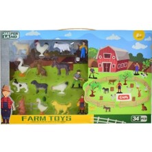 Amalfi 34 Parça Çitli Çiftlik Seti Kız Erkek Çocuk Oyuncak Eğitici Oyuncaklar