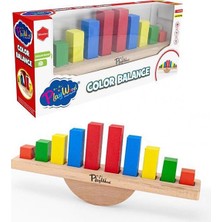 Amalfi Playwood Ahşap Renkli Balans Oyunu Kız Erkek Çocuk Oyuncak Eğitici Oyuncaklar