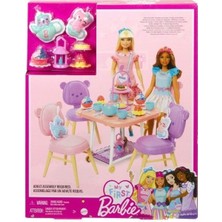 Amalfi HMM65 My First Barbie - Ilk Barbie Bebeğim Çay Partisi Oyun Seti Kız Erkek Çocuk Oyuncak Eğitici Oyu