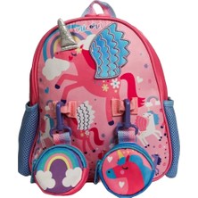 Amalfi Vest Unicorn Pembe Mini Sırt Çantası Kız Erkek Çocuk Oyuncak Eğitici Oyuncaklar