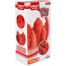 Amalfi Fun Dough Kinetik Kum 1000 G Kırmızı Kız Erkek Çocuk Oyuncak Eğitici Oyuncaklar