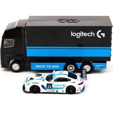 Amalfi Tarmac Works 1:64 x Logitech Mercedes Amg Gt3 Logitech G Race With Plastic Truck Packaging Kız Erkek