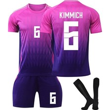 Legent Lady Almanya Euro 2024 Deplasman Joshua Kimmich Çocuk Forması 3'lü Set Forma+Şort+Çorap (Pembe)