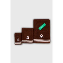 Benetton Home Banyo Havlu El Yüz Vücut Koyu Kahve %100 Pamuk 3 Lü Set 70X140 cm 50X90 cm 30X50 cm