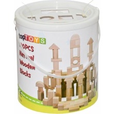 Amalfi CS-8831 Natural Ahşap Blok Seti 100 Parça -Chiva Kız Erkek Çocuk Oyuncak Eğitici Oyuncaklar