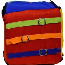 Amalfi AND-5012 Beceri Küpü 6 Işlevli 22X22X22 Kız Erkek Çocuk Oyuncak Eğitici Oyuncaklar