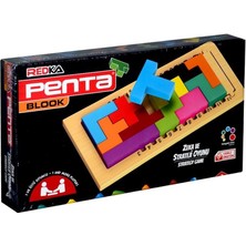 Amalfi Redka Penta Blook Ahşap Akıl Zeka Eğitici Oyuncak Kız Erkek Çocuk Oyuncak Eğitici Oyuncaklar