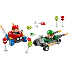 Amalfi LEGO Super Mario: Mario Kart – Baby Mario ile Baby Luigi Kız Erkek Çocuk Oyuncak Eğitici Oyuncaklar