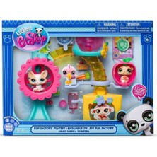 Amalfi 5196 Littlest Pet Shop Minişler Eğlence Fabrikası Oyun Seti S1 -Sunman Kız Erkek Çocuk Oyuncak Eğiti