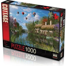 Amalfi Ks Puzzle 1000 Parça Old River Cottage Eski Nehir Kır Evi Kız Erkek Çocuk Oyuncak Eğitici Oyuncaklar