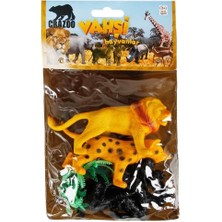 Amalfi 0706 Vahşi Hayvanlar Poşetli Hayvan Oyun Seti Kız Erkek Çocuk Oyuncak Eğitici Oyuncaklar