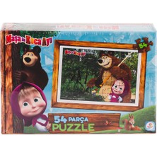 Amalfi MS7965 Masha ve Koca Ayı 54 Parça Puzzle -Laçokids Kız Erkek Çocuk Oyuncak Eğitici Oyuncaklar