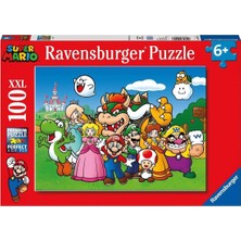Amalfi 129928 Super Mario Fun 100 Parça Xxl Ravensburger Puzzle Kız Erkek Çocuk Oyuncak Eğitici Oyuncaklar