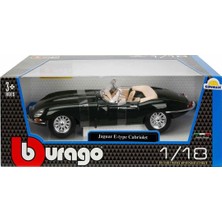 Amalfi 12046 1:18 Jaguar E Cabriolet 1961 Model Araba -Sunman Kız Erkek Çocuk Oyuncak Eğitici Oyuncaklar