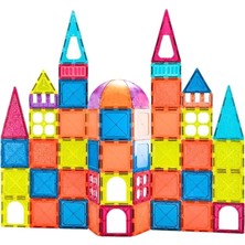 Amalfi Magnetic Tiles 50 Parça Kız Erkek Çocuk Oyuncak Eğitici Oyuncaklar