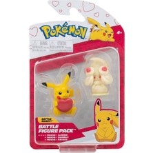 Amalfi Pok PKW2483 Pokemon Battle 2li Figür Noel Seri Asorti Kız Erkek Çocuk Oyuncak Eğitici Oyuncaklar